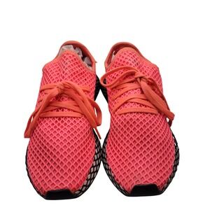 Adidas Deerupt Runner Mens 8 Shoes Solar Orange Mesh Grid Sneaker Streetwear